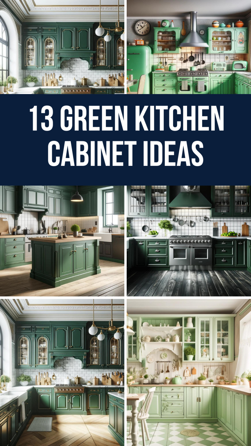 13 Green Kitchen Cabinets – Your Motor Geek