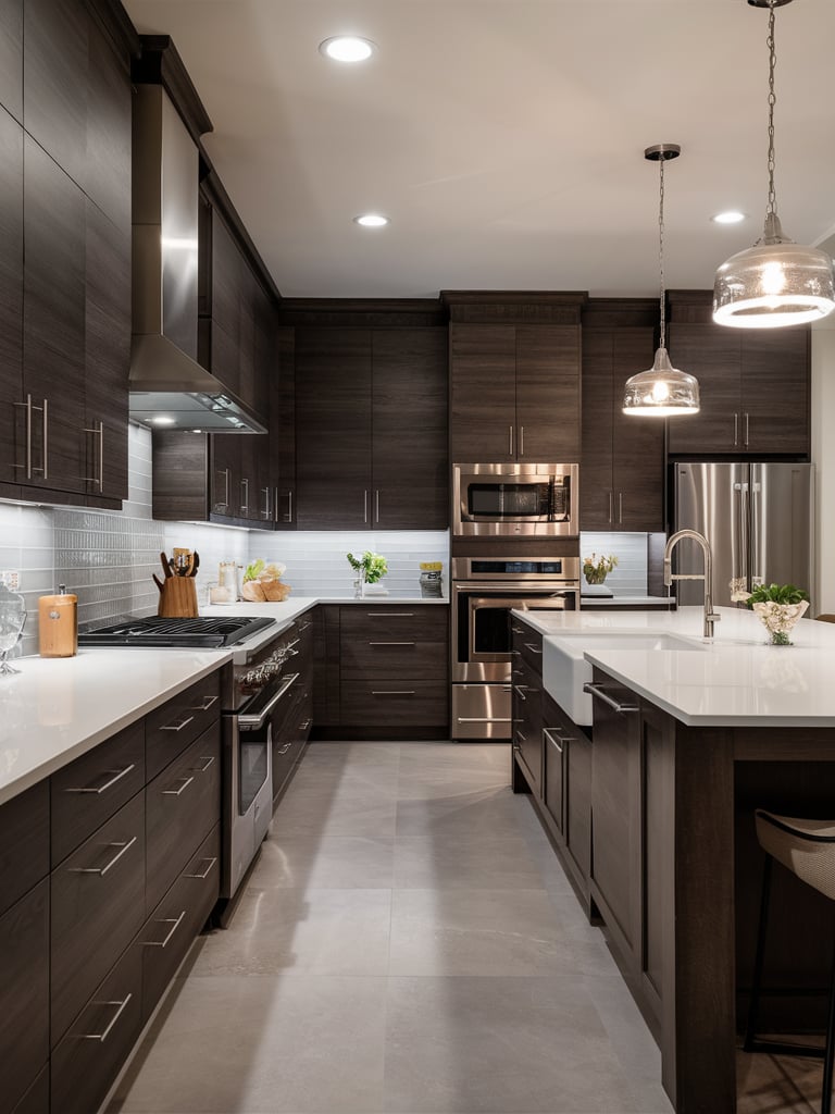 21 Dark Wood Kitchen Cabinets – Your Motor Geek